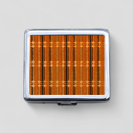Orange Retro 8 Day Pill Box