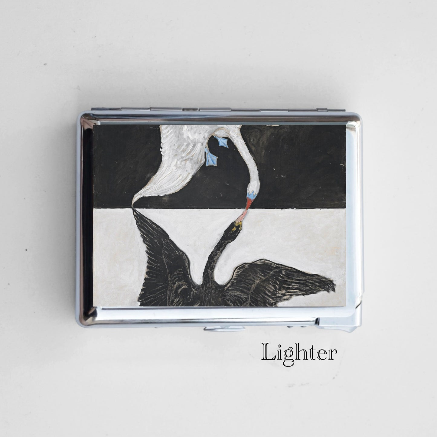 Swnas Cigarette Case with Built-In Lighter