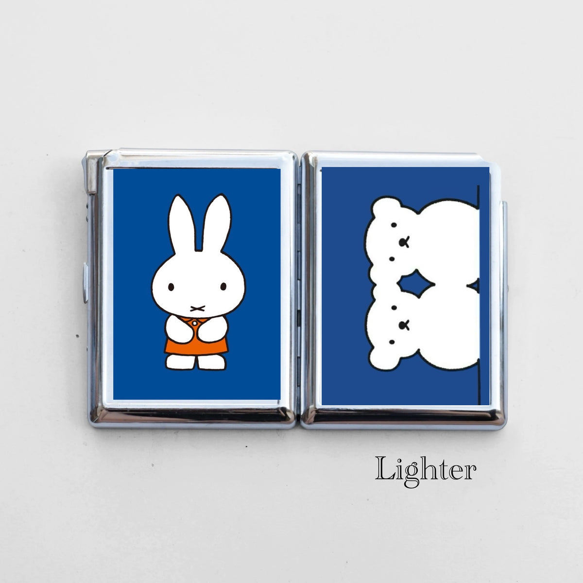 Bunny Cigarette Case with Built-In Lighter