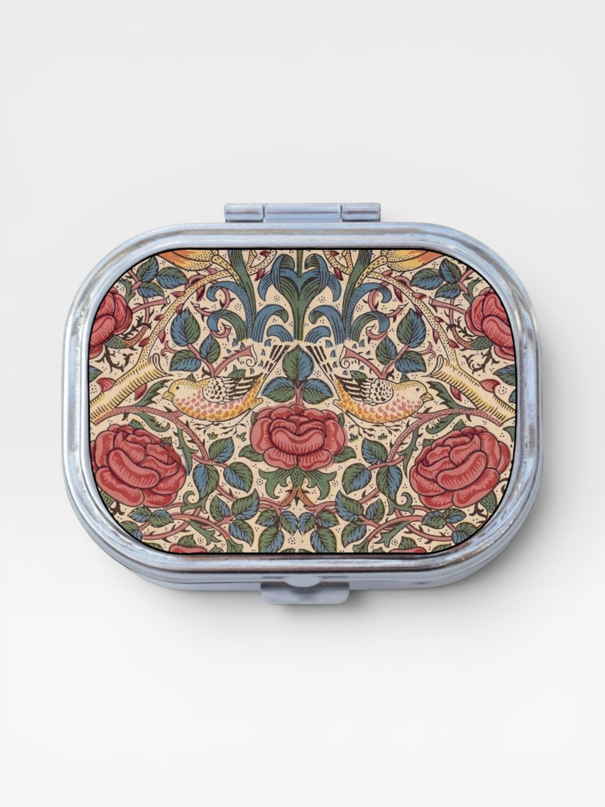 Art Nouveau Happy Rectangle Pill Box