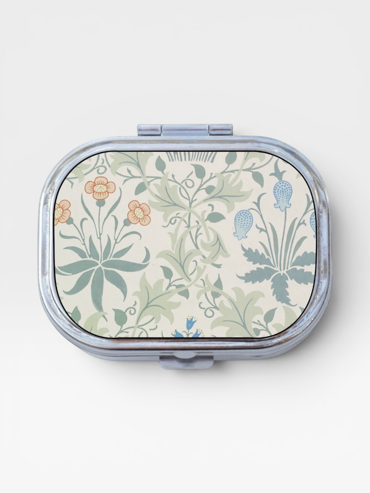 Art Nouveau Happy Rectangle Pill Box