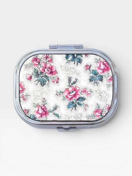 Roses Happy Rectangle Pill Box