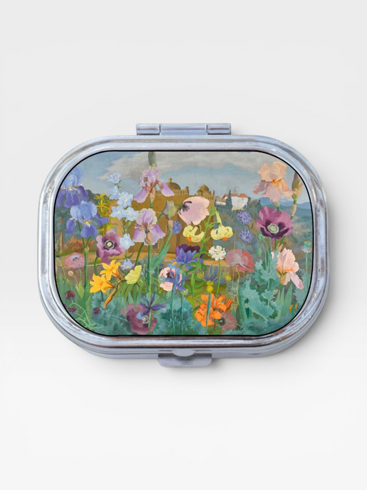 Floral Happy Rectangle Pill Box