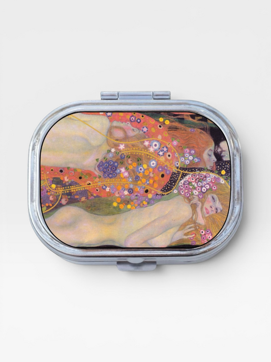 Water Serpents Happy Rectangle Pill Box