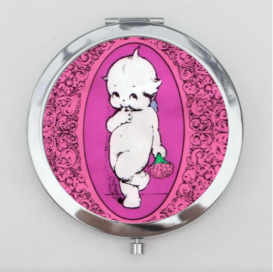 Kewpie Compact Mirror OR Pill Box